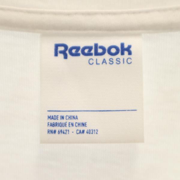 リーボック HAVE A GOOD TIME 長袖 Tシャツ S ホワイト系 Reebok ロンT メンズ
