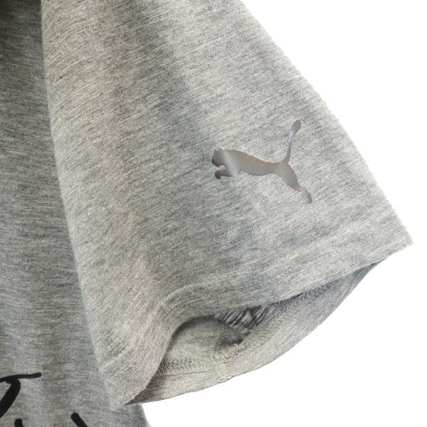 プーマ プリント 半袖 トレーニングウェア M 杢グレー PUMA シャツ メンズ