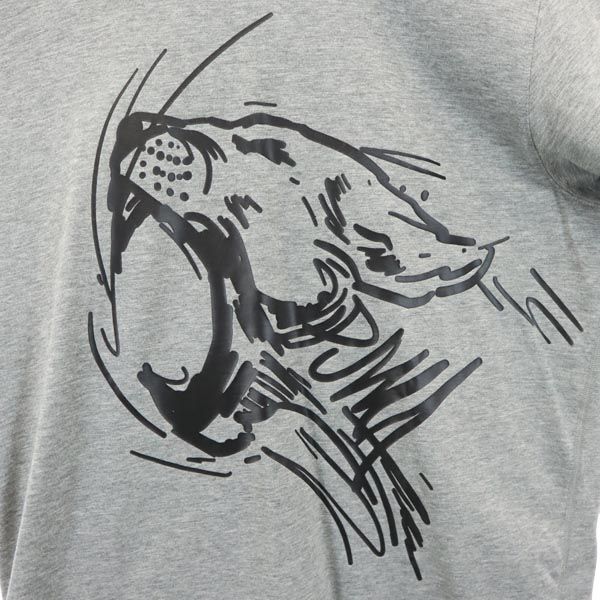 プーマ プリント 半袖 トレーニングウェア M 杢グレー PUMA シャツ メンズ