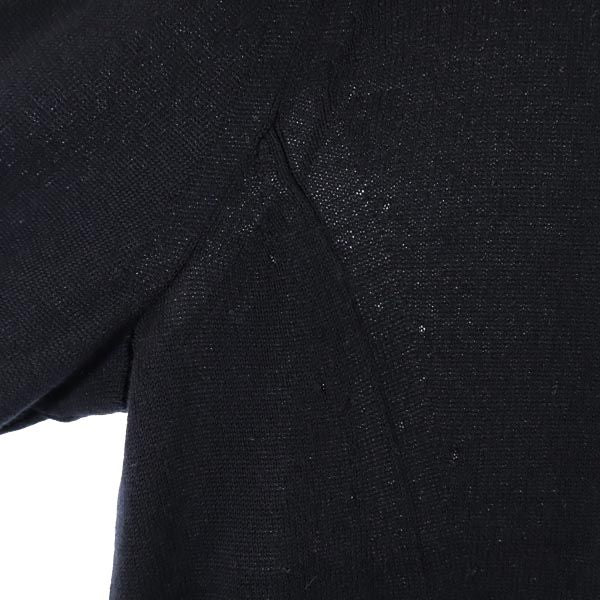 未使用 ニューヨーカー コットンブレンド 長袖 Vネック セーター 15(76) 濃紺 NEWYORKER ビッグサイズ ウォッシャブル ニット レディース