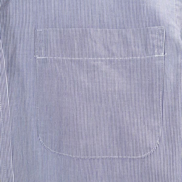 イネド ストライプ柄 長袖 丸襟 シャツ 7 ネイビー系 INED レディース