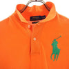 ポロラルフローレン ビックポニー 半袖 ポロシャツ S オレンジ POLO RALPH LAUREN 鹿の子 レディース