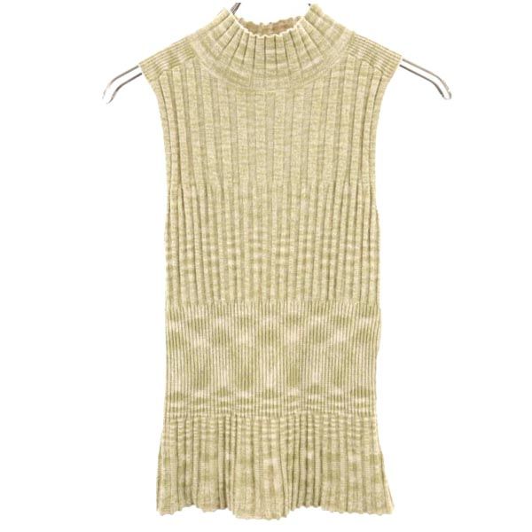 SNIDEL スナイデル ノースリーブ ニット 上下 セットアップ F カーキ ニットスカート レディース