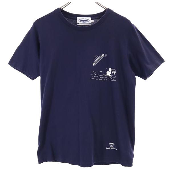 SURF MICKEY ミッキーマウス 半袖 Tシャツ M ネイビー系 SURF MICKEY メンズ