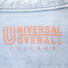 ユニバーサルオーバーオール 長袖 バンドカラー デニムシャツ M ブルー UNIVERSAL OVERALL メンズ