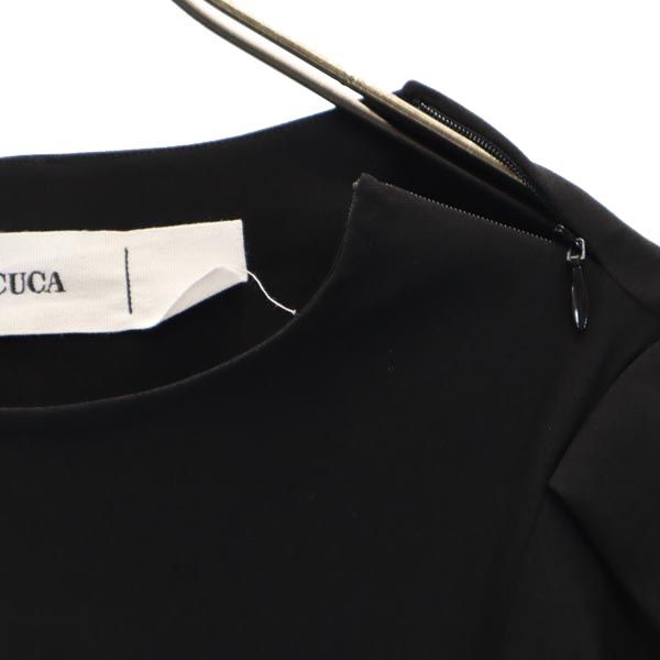 未使用 COCUCA コキュカ 長袖 カットソー F ブラック系 レディース