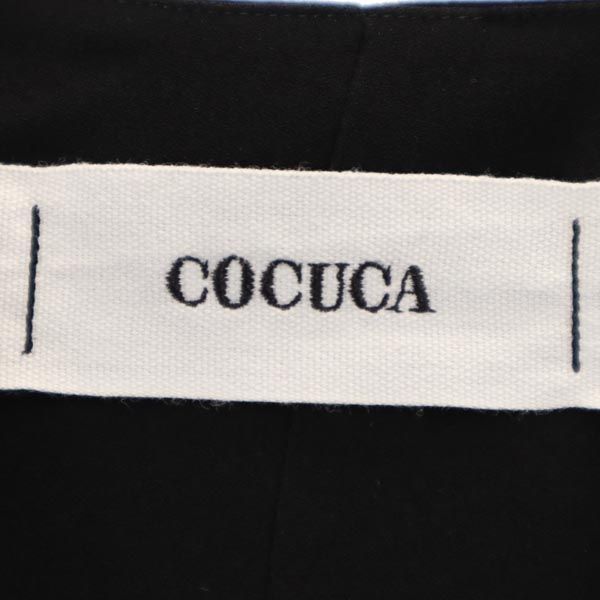 未使用 COCUCA コキュカ 長袖 カットソー F ブラック系 レディース