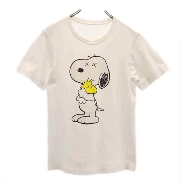 ユニクロ スヌーピー 半袖 Tシャツ 白系 UNIQLO SNOOPY メンズ