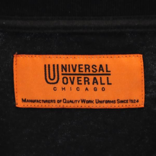 ユニバーサルオーバーオール 半袖 Tシャツ M ブラック系 UNIVERSAL OVERALL ポケT メンズ