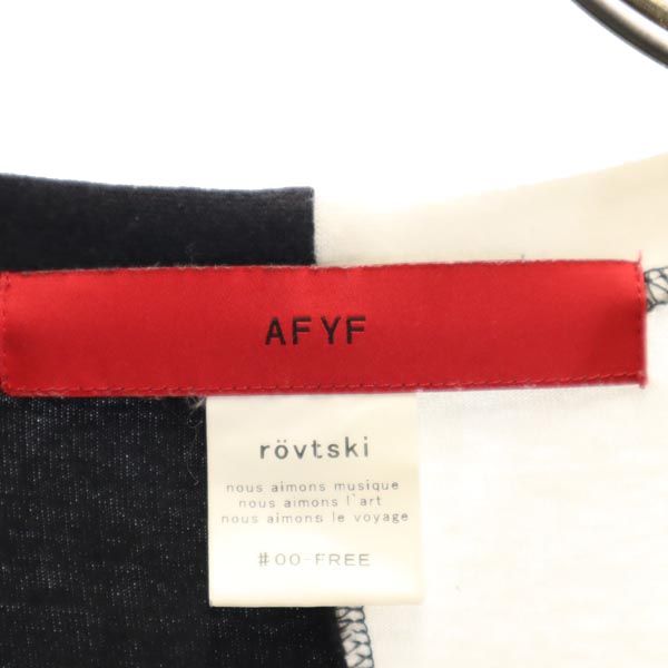 エーエフワイエフ プリント 半袖 Tシャツ FREE 白×黒 AFYF メンズ