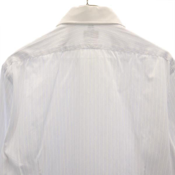 コンブリオ ストライプ柄 長袖 シャツ L ホワイト系 Conbrio ワイシャツ メンズ