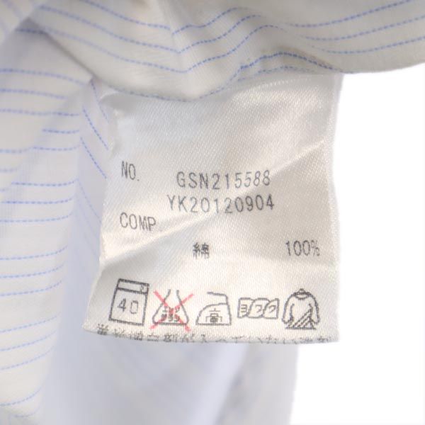 コンブリオ ストライプ柄 長袖 シャツ L ホワイト系 Conbrio ワイシャツ メンズ