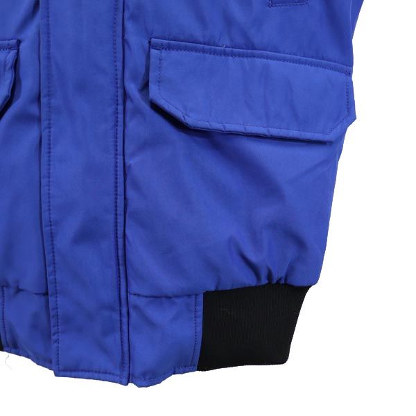 ザラマン 中綿ジャケット S 青系 ZARA MAN ファー メンズ