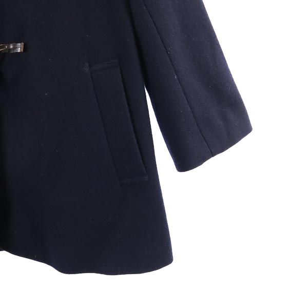 未使用 fairnark フェアナーク 日本製 ウールブレンド 7分袖 ノーカラージャケット 1 ネイビー系 レディース