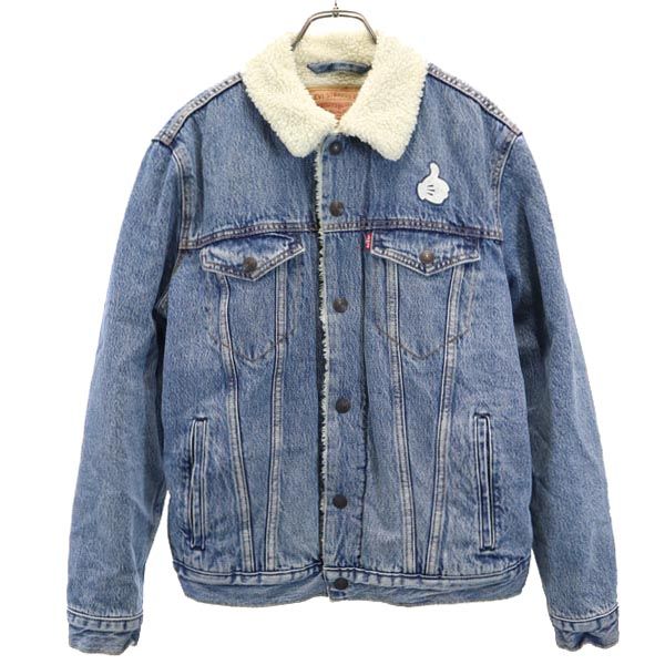 リーバイス バックプリント デニムジャケット M Levi's 裏ボア