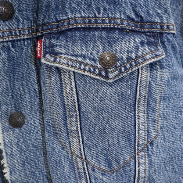 リーバイス バックプリント デニムジャケット M Levi's 裏ボア