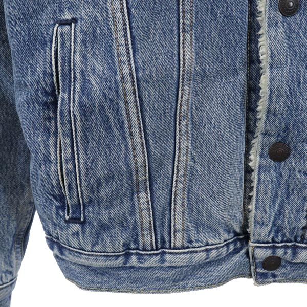 Levi's リーバイス バックプリント デニムジャケット M 裏ボア ジージャン レディース