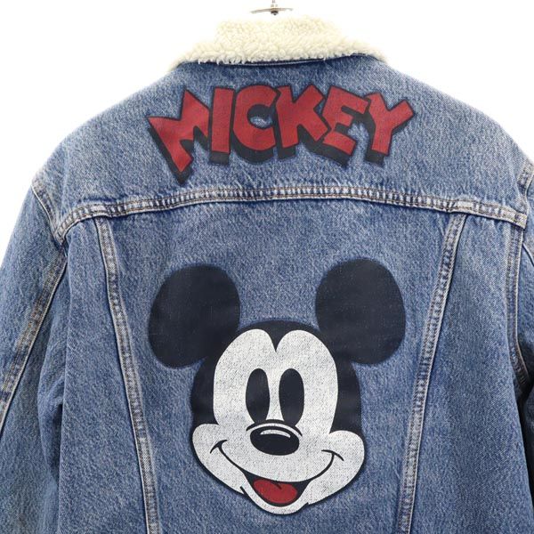 Levi's リーバイス バックプリント デニムジャケット M 裏ボア ジージャン レディース