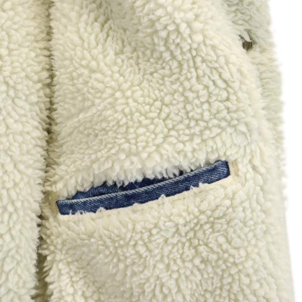 Levi's リーバイス バックプリント デニムジャケット M 裏ボア ジージャン レディース