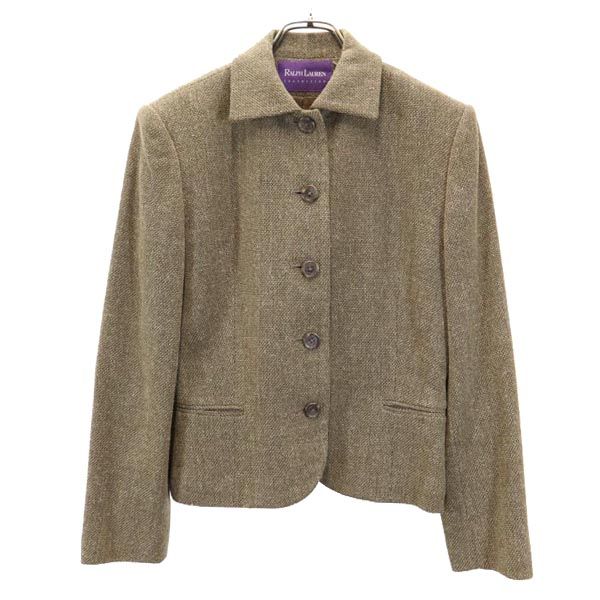 RALPH LAUREN ラルフローレン インパクト21 パープルレーベル スカートスーツ 上下 セットアップ 9 ブラウン系 レディース