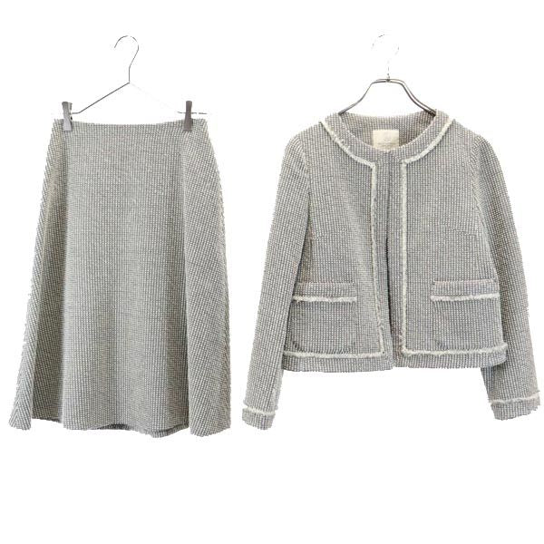 BEAUTY&YOUTH UNITED ARROWS ビューティアンドユースユナイテッドアローズ スカートスーツ 上下 セットアップ 上M/下S グレー系 レディース