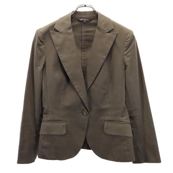 23ku 23区 リネンブレンド スカートスーツ 上下 セットアップ 上40/下44 カーキ系 レディース