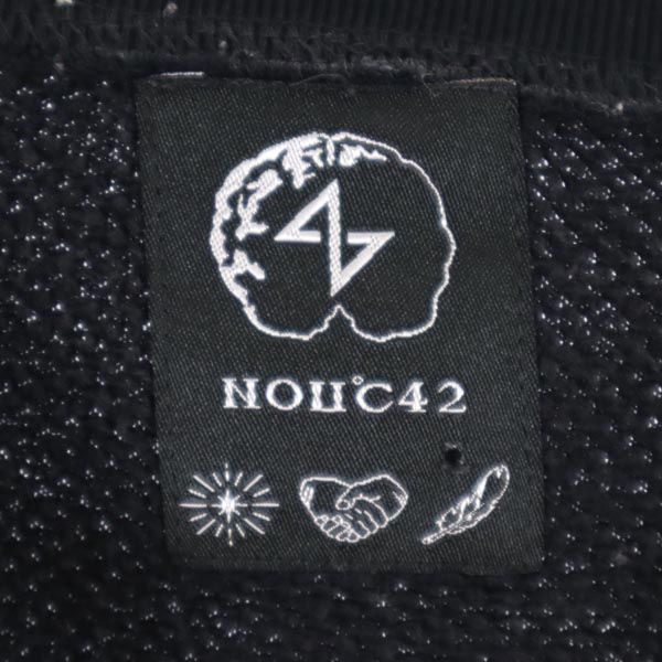 ノウド42 長袖 トレーナー ブラック スウェット レディース