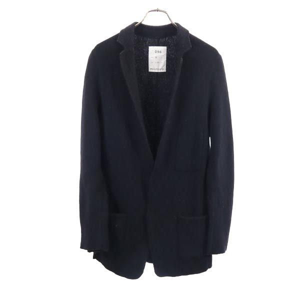 MASAHIRO MARUYAMA マサヒロマルヤマ ウールブレンド ニット カーディガン 46 ブラック メンズ