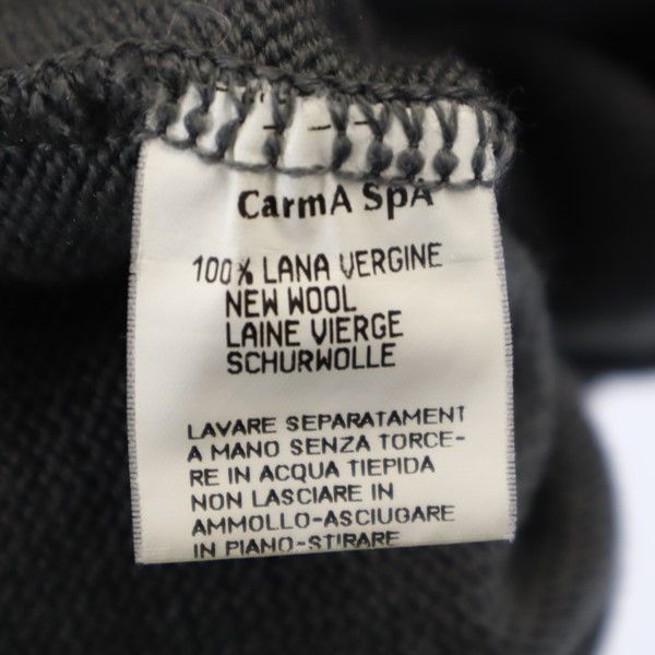 JC de CASTELBAJAC カステルバジャック イタリア製 長袖 クルーネック ニット セーター 52 グレー メンズ