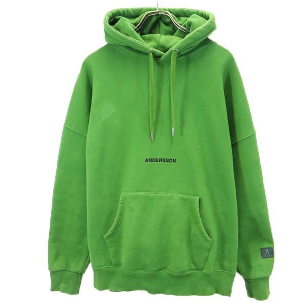 アンダースンベル 長袖 スウェットパーカー M グリーン ANDERSSON BELL 裏起毛 メンズ