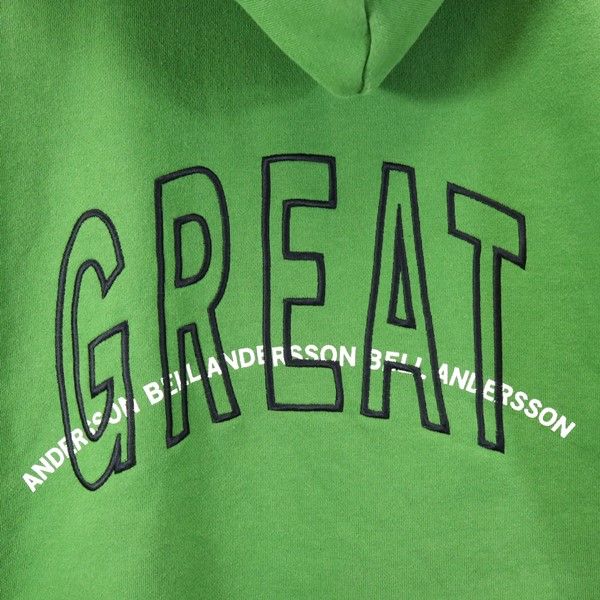 アンダースンベル 長袖 スウェットパーカー M グリーン ANDERSSON BELL 裏起毛 メンズ