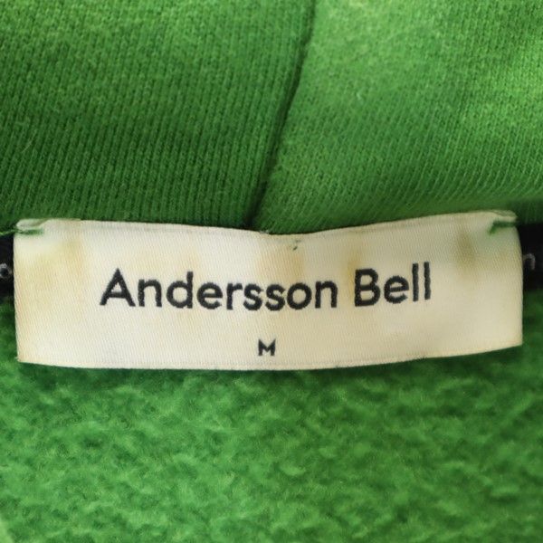 アンダースンベル 長袖 スウェットパーカー M グリーン ANDERSSON BELL 裏起毛 メンズ