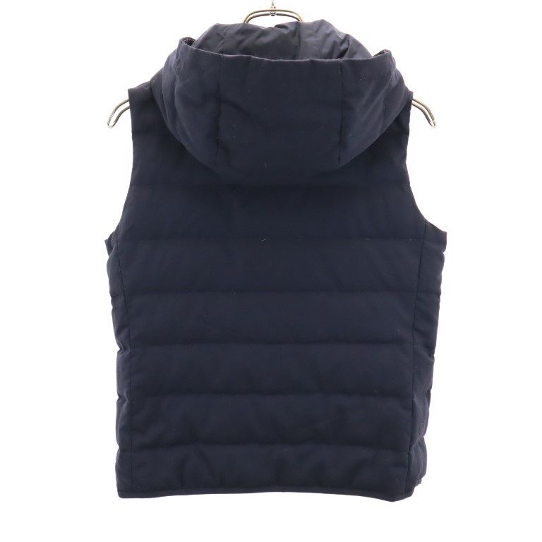 ラコステ リバーシブル ウールブレンド ダウンベスト 36 ネイビー