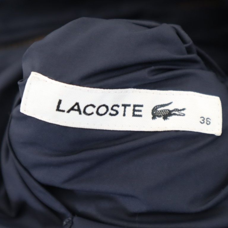 LACOSTE ラコステ リバーシブル ウールブレンド ダウンベスト 36 ネイビー メンズ