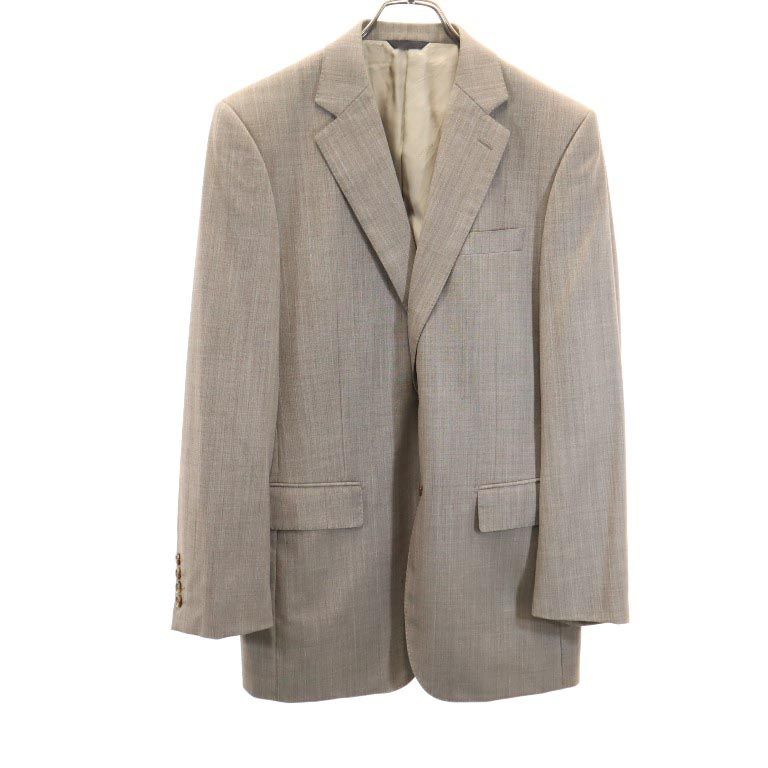 Durban ダーバン 日本製 ウール ストライプ柄 スーツ 上下 セットアップ 上94A6/下92A5 グレー メンズ