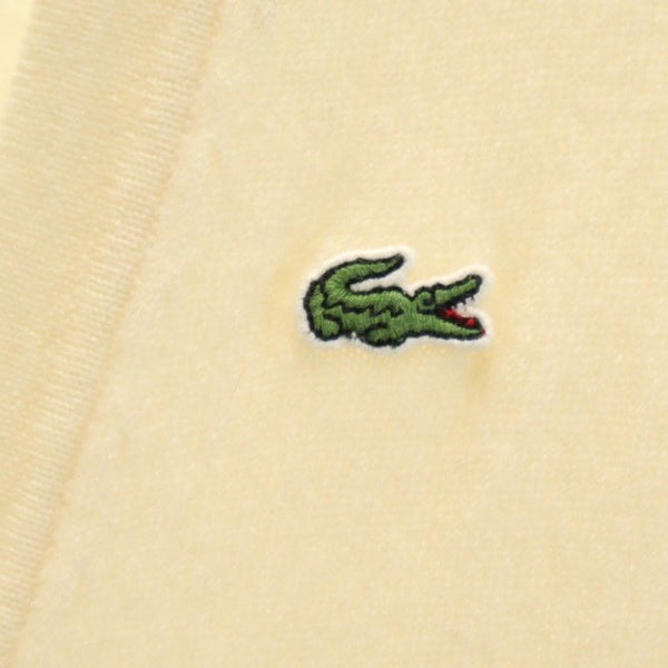 ラコステ 長袖 ウール ニット カーディガン 38 ホワイト LACOSTE レディース