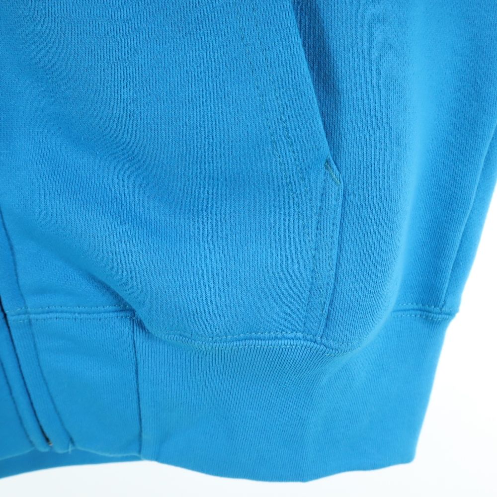 未使用 THIRTEENJAPAN サーティンジャパン 和柄 長袖 スウェット ジップパーカー 42 ブルー系 メンズ