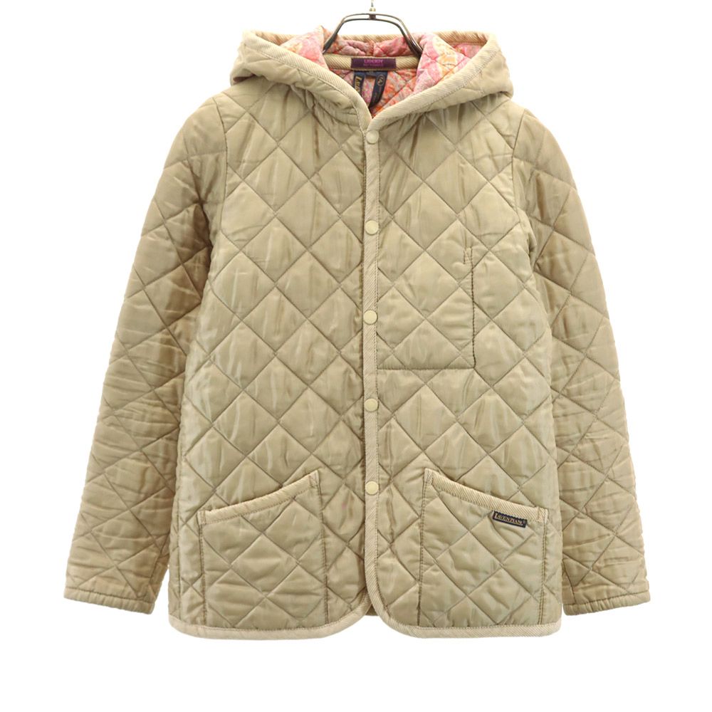 LAVENHAM ラベンハム 英国製 キルティングジャケット 36 ベージュ系 薄中綿入 レディース
