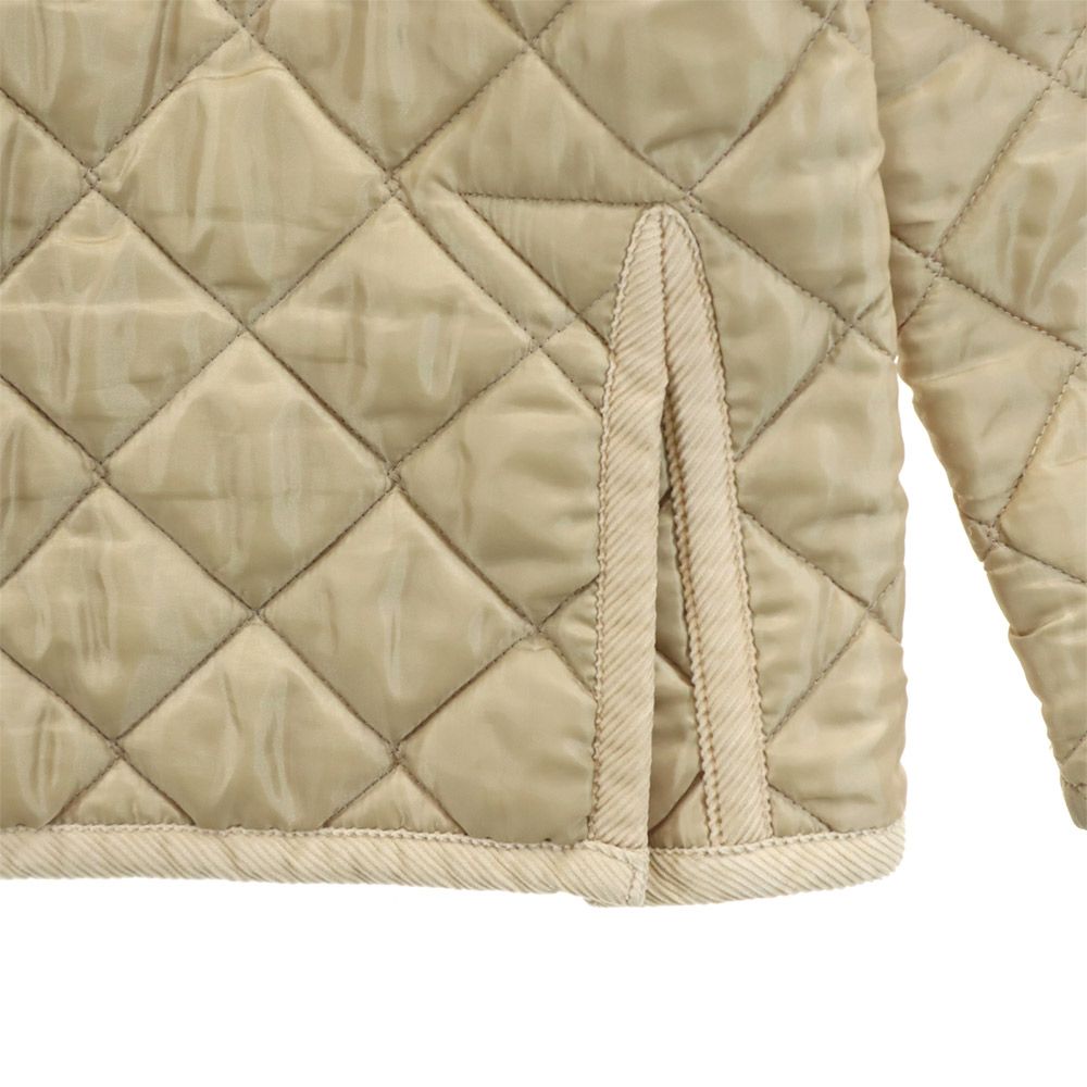 LAVENHAM ラベンハム 英国製 キルティングジャケット 36 ベージュ系 薄中綿入 レディース