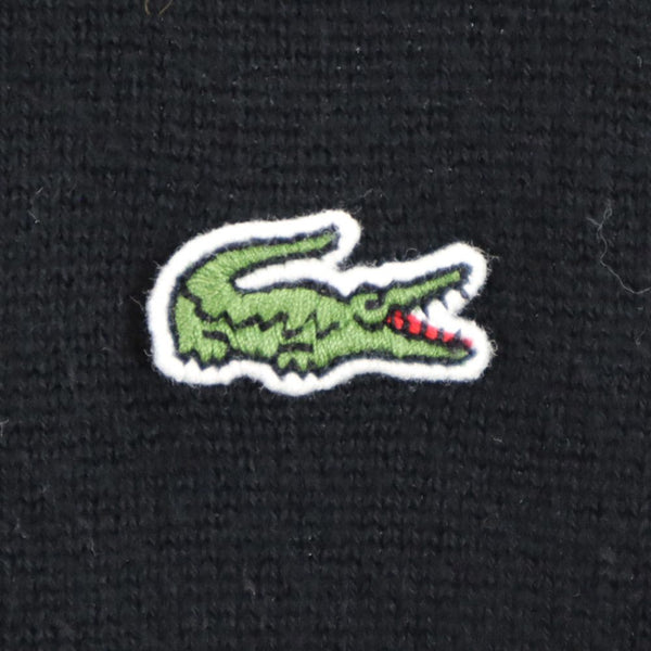 ラコステ 長袖 コットンニット セーター 3 ブラック LACOSTE メンズ