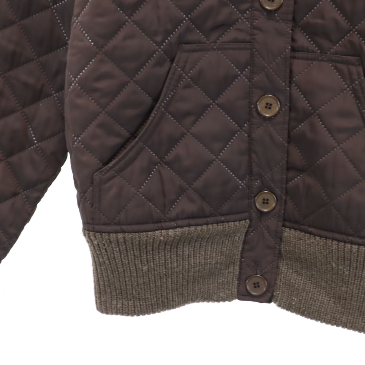 LACOSTE ラコステ 中綿ジャケット 38 ブラウン レディース