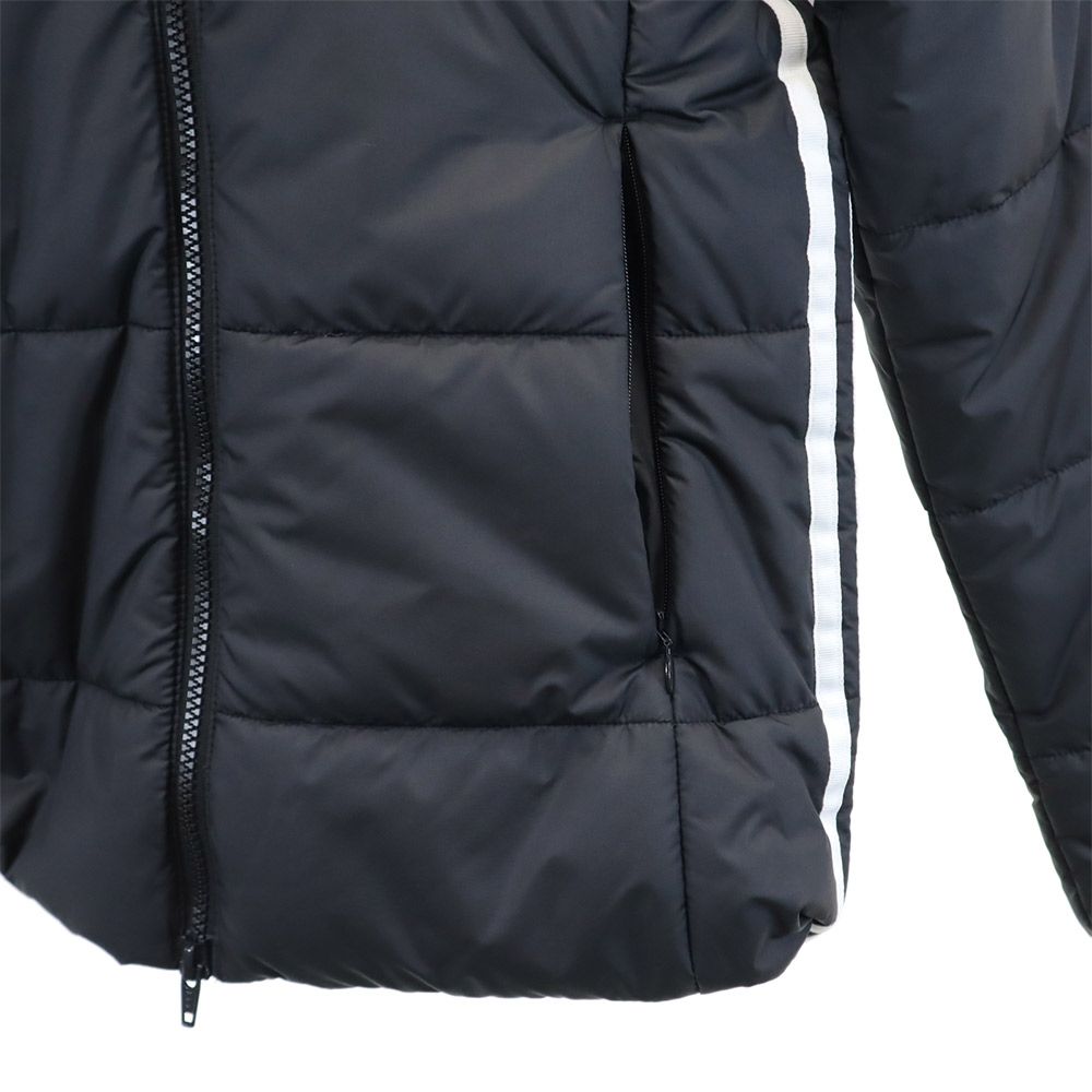 未使用 アディダス トレフォイルロゴ タグ付き 中綿ジャケット M ブラック adidas メンズ