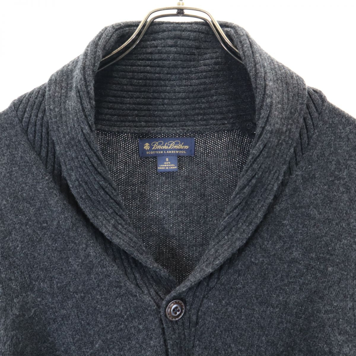 Brooks Brothers ブルックスブラザーズ ウール カーディガン S グレー メンズ