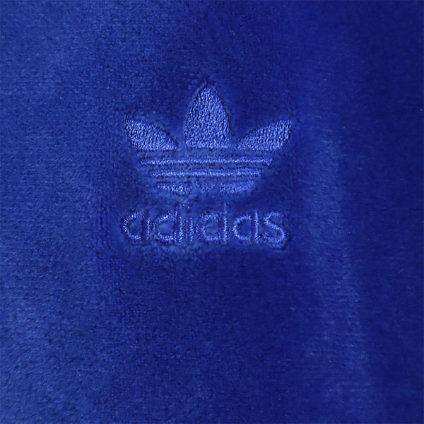 美品 アディダス 長袖 ジップパーカー 3XL ブルー系 adidas 裏フリース メンズ