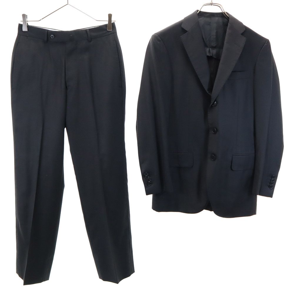 TOMORROWLAND トゥモローランド ウール パンツスーツ 上下 セットアップ 42 黒 メンズ