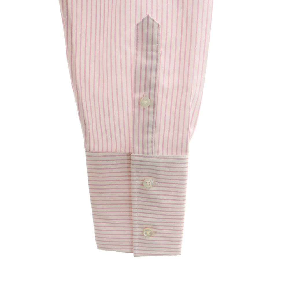 Brooks Brothers ブルックスブラザーズ ストライプ 長袖 ボタンダウンシャツ 6 ピンク系 レディース