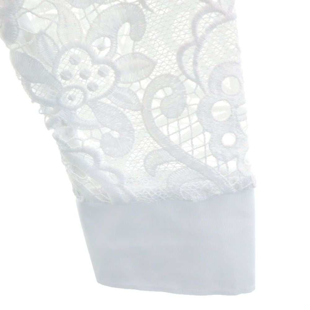 未使用 NARACAMICIE ナラカミーチェ イタリア製 長袖 ブラウス  ホワイト タグ付き レディース