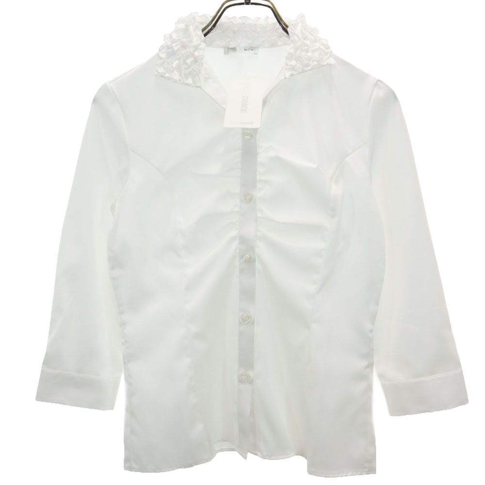 未使用 ナラカミーチェ 7分袖 シャツ  ホワイト NARACAMICIE レディース