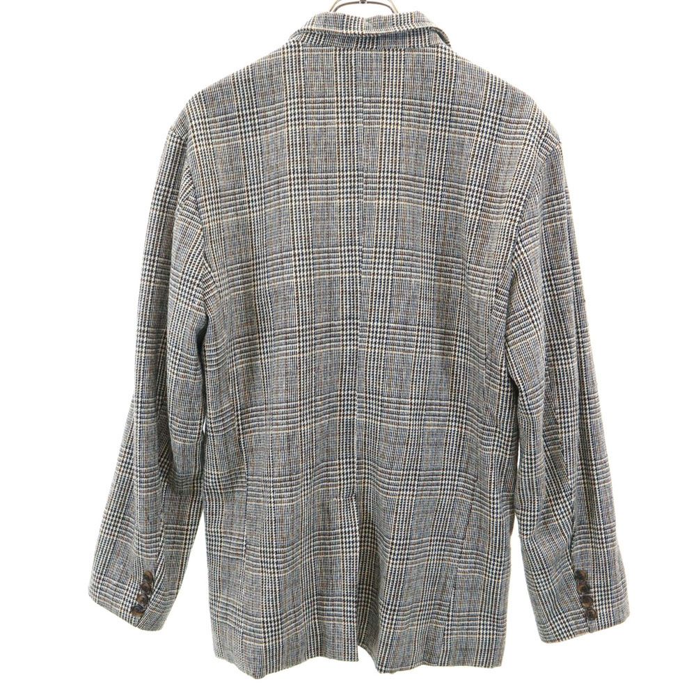 TEMPTATION テンプテーション グレンチェック柄 テーラードジャケット M ベージュ 他 ブレザー メンズ