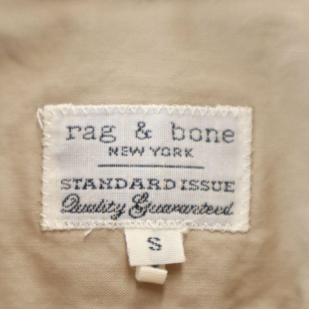 rag & bone ラグアンドボーン 長袖 ボタンダウンシャツ S ベージュ メンズ